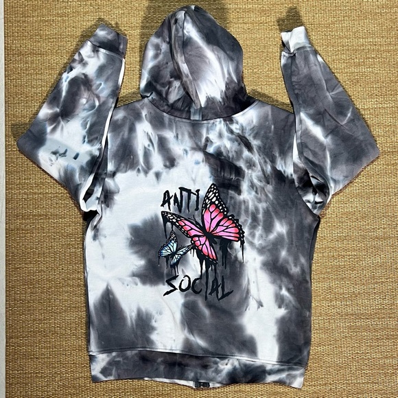 Cult Favorite "Anti Social" Cult Hoodie Size Medium NWOT - Picture 5 of 11
